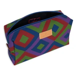 Toilettasker^GALLO Pochette Bauletto Rombi Concentrici Multifarvet