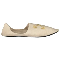 Hjemmesko^Off White Pointy Toe Slippers Beige