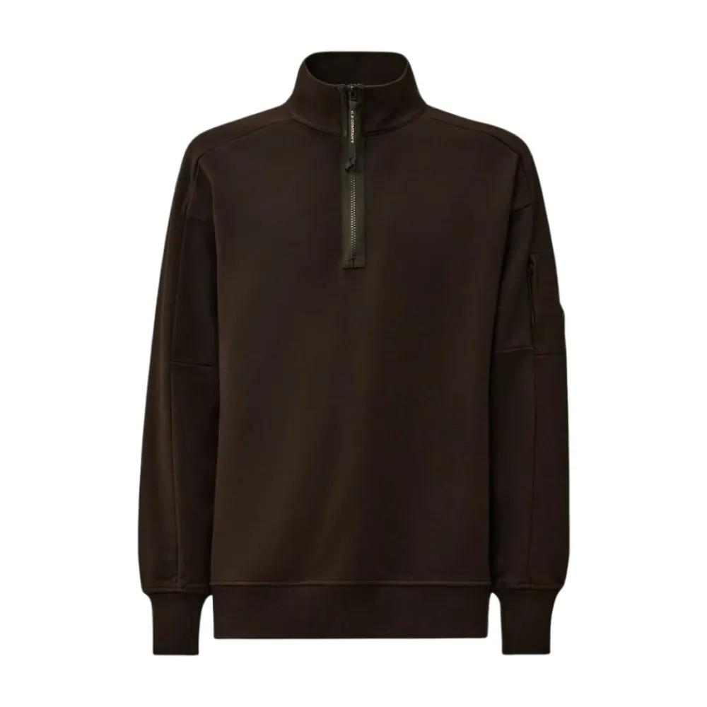 Sweatshirts^C.P. Company Polo Krave Sweatshirts til Mænd Sort