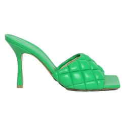 Stiletter^Bottega Veneta Polstret Sandal Grøn