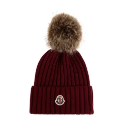 Huer & Kasketter<Moncler Pom Pom Hat Rød