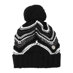 Huer & Kasketter<Missoni Pom Pom Strikket Hue Sort