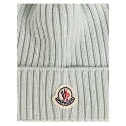 Huer & Kasketter^Moncler Pomponhue med logo Blå
