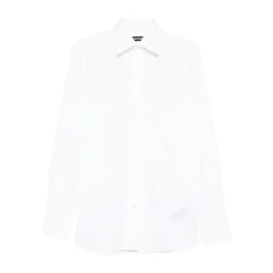 Skjorter<Tom Ford Poplin Classic Fit Shirt Hvid