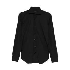 Skjorter^Barba Poplin Skjorte Sort