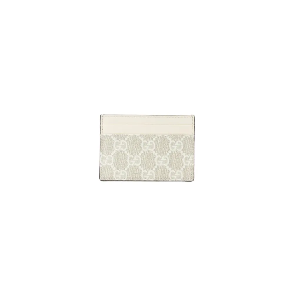Punge & Kortholder<Gucci Portacarte GG Supreme Beige