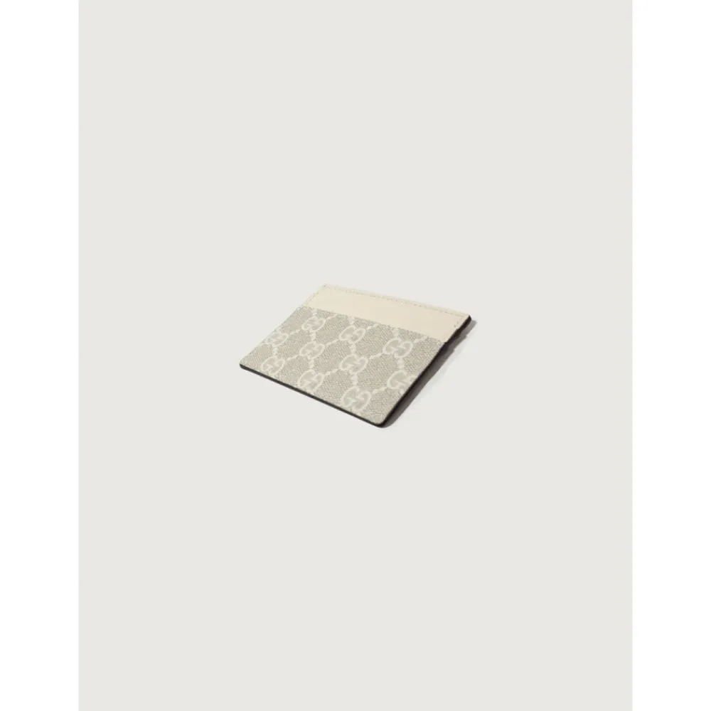 Punge & Kortholder<Gucci Portacarte GG Supreme Beige