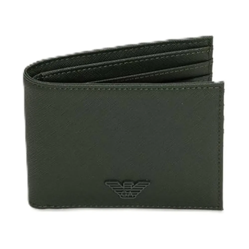 Punge & Kortholder^Emporio Armani Portafoglio con logo Scompartimento carte Grøn