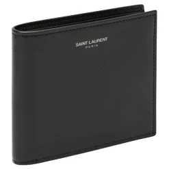 Punge & Kortholder<Saint Laurent Portafoglio Orizzontale Wallet Sort