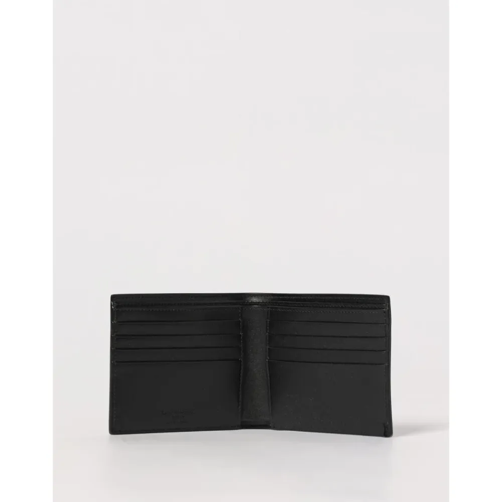 Punge & Kortholder<Saint Laurent Premium Læder Bifold Pung Sort