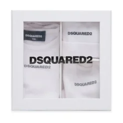 Bodystocking & Sæt<Dsquared2 Press-Stud Short Sleeve Set Hvid