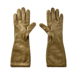Handsker<Bottega Veneta Prægede Logo Læderhandsker Grøn