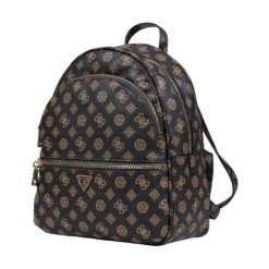 Rygsække<Guess Print Rucksack med lynlås og flere lommer Brun
