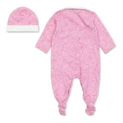 Bodystocking & Sæt^Versace Printed Cotton-Jersey Sleepsuit Set Pink