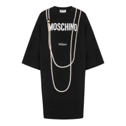 Kjoler^Moschino Printed Heavy Cotton Dress Sort