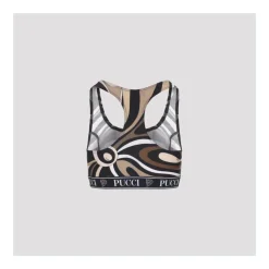 T-Shirts & Toppe<Pucci Printed Racerback Sports BH Sort