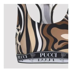 T-Shirts & Toppe<Pucci Printed Racerback Sports BH Sort
