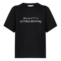 T-Shirts^Victoria Beckham Printed T-Shirt Sort