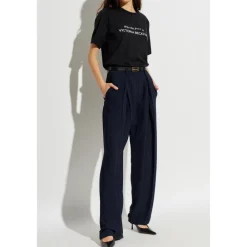 T-Shirts^Victoria Beckham Printed T-Shirt Sort