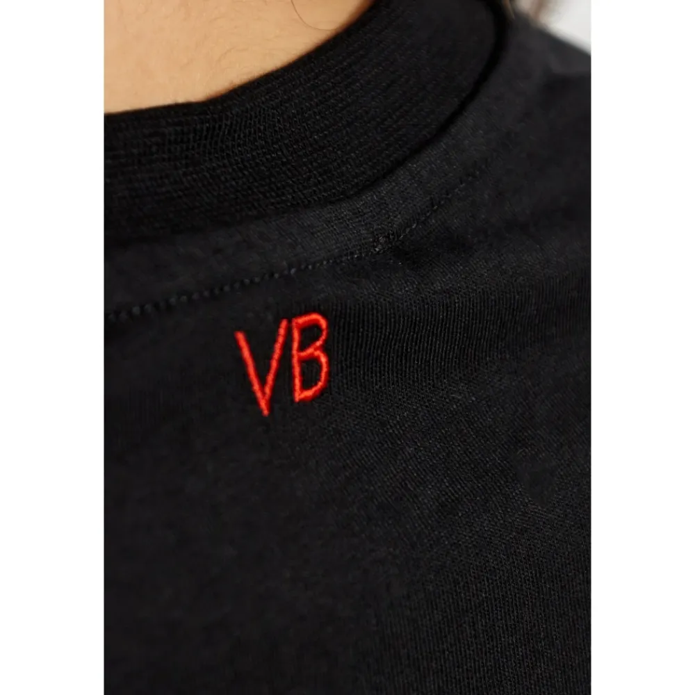 T-Shirts^Victoria Beckham Printed T-Shirt Sort