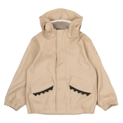Overtøj^Mikk-Line PU Regnsæt med Seler Beige