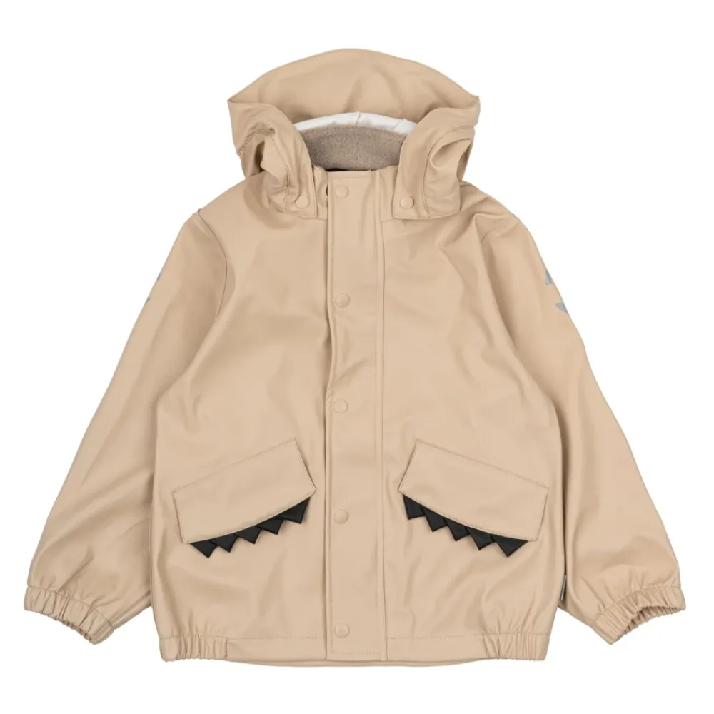 Overtøj^Mikk-Line PU Regnsæt med Seler Beige