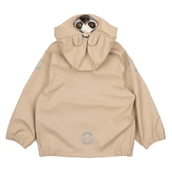 Overtøj^Mikk-Line PU Regnsæt med Seler Beige