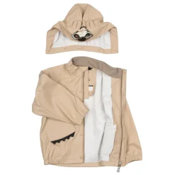 Overtøj^Mikk-Line PU Regnsæt med Seler Beige