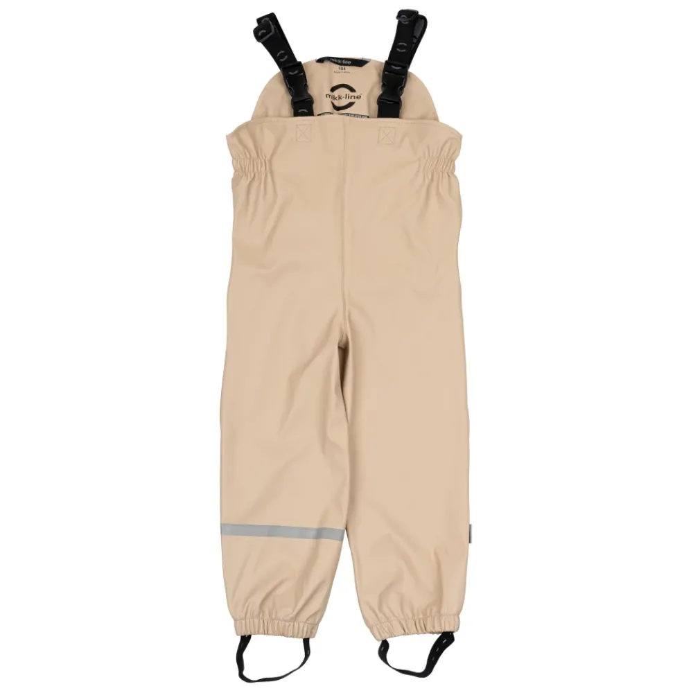 Overtøj^Mikk-Line PU Regnsæt med Seler Beige