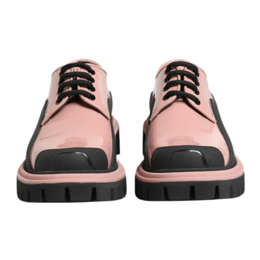 Snøresko<Dolce & Gabbana Pudder Læder Snøresko Pink