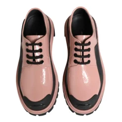 Snøresko<Dolce & Gabbana Pudder Læder Snøresko Pink
