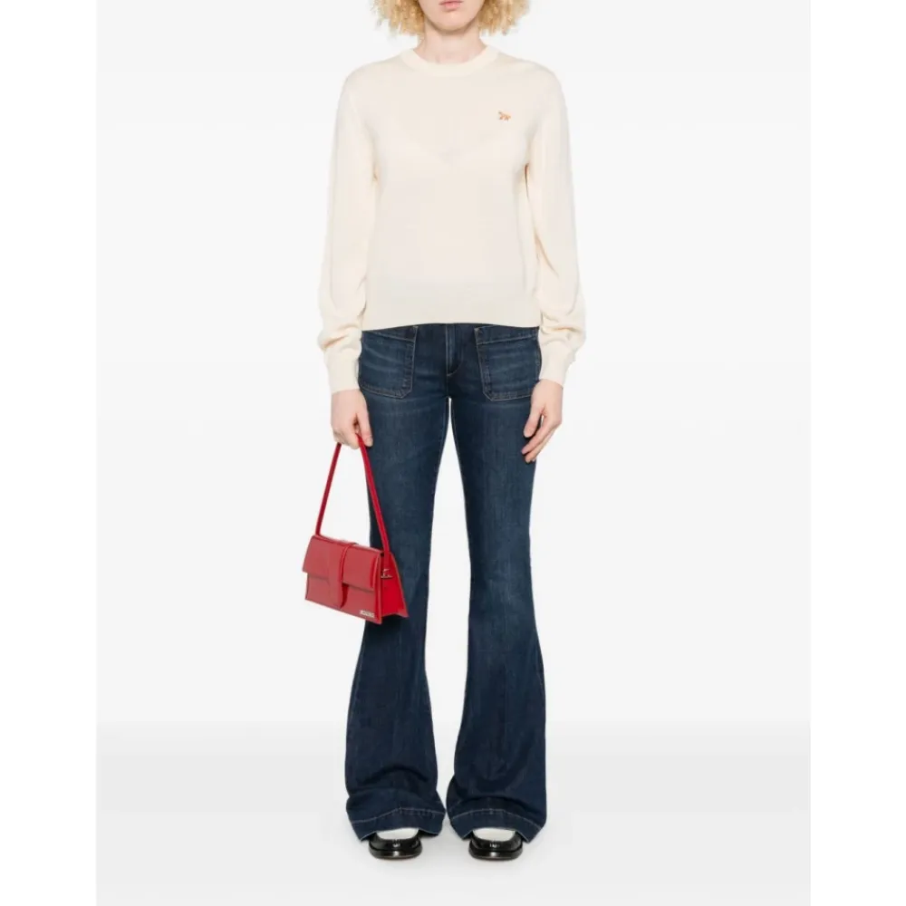 Sweatshirts<Maison Kitsuné Pudder Silke & Nylon Sweater Pink