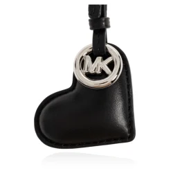 Tilbehør Til Tasker<Michael Kors Puffy Heart Leather Bag Charm Sort