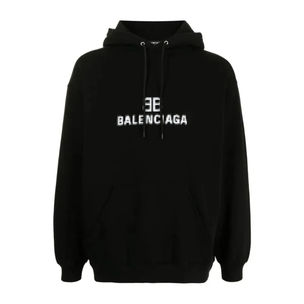 Trøjer<Balenciaga Pullover Hoodie Sort