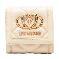 Punge & Kortholder<Love Moschino Quilted Wallet Beige