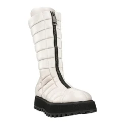 Vinterstøvler<Dolce & Gabbana Quiltede Nylon Ankelstøvler med Gummisål Hvid