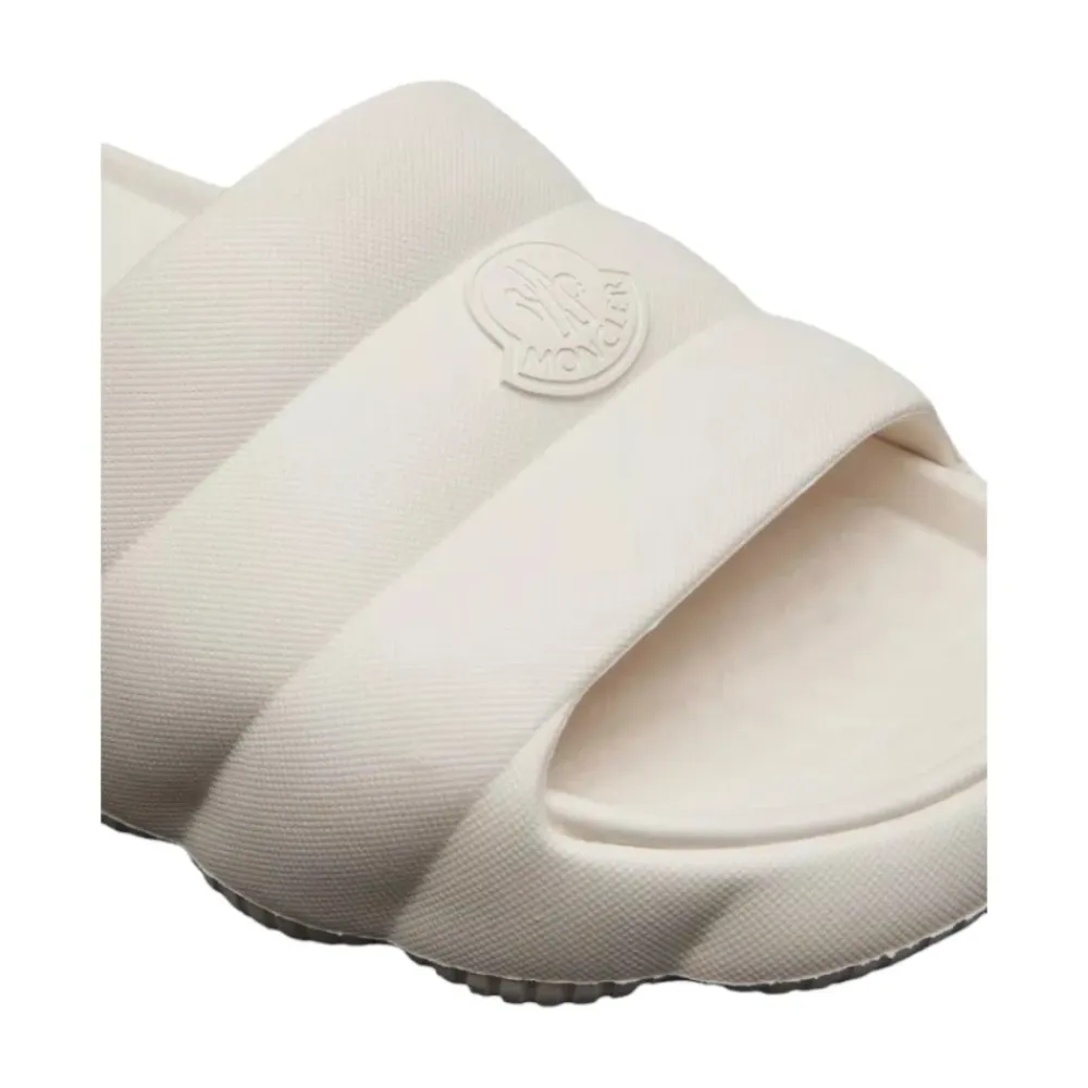 Sandaler^Moncler Quiltede Offwhite Sommer Sliders Hvid