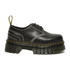 Snøresko^Dr. Martens Quiltede Platform Sko Sort