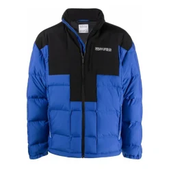Jakker^Marcelo Burlon Quiltet Cross Block Jakke /Sort Blå