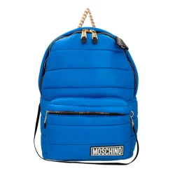 Rygsække^Moschino Quiltet Hætte Rygsæk Blå
