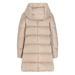 Frakker^Herno Quiltet hættetrøje med lynlås Beige