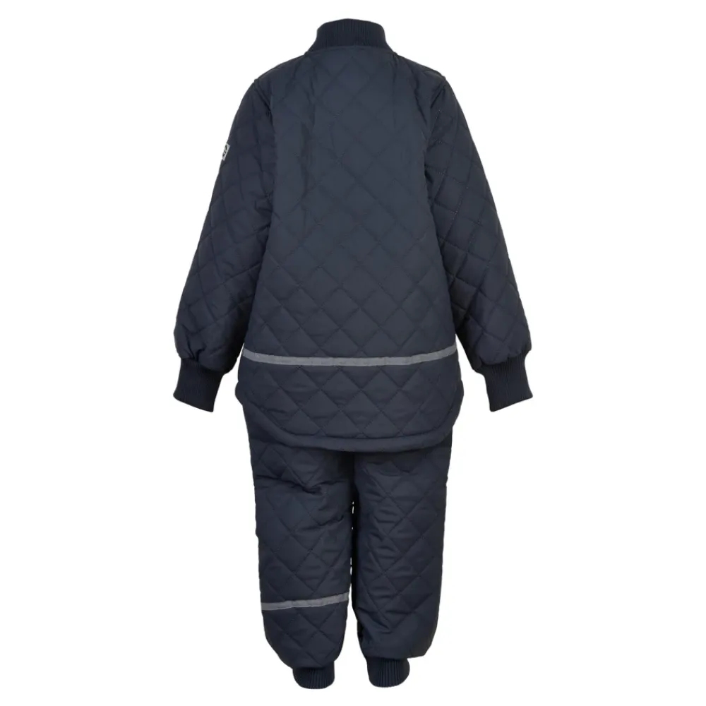 Overtøj^Mikk-Line Quiltet Termosæt med Fleece - Blue Nights Blå