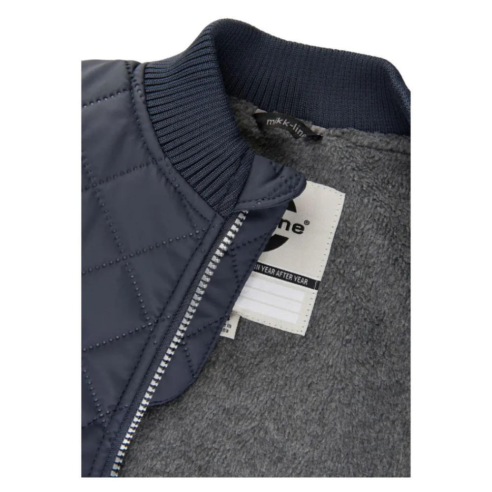 Overtøj^Mikk-Line Quiltet Termosæt med Fleece - Blue Nights Blå