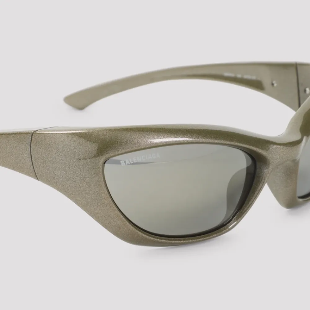 Solbriller|Solbriller<Balenciaga Racer Cat Sunglasses Grøn