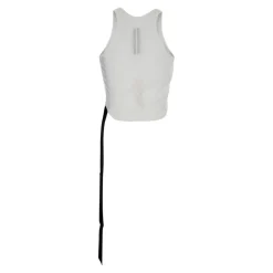 T-Shirts & Toppe<Rick Owens Racerback Top med Oversize Bånd Hvid