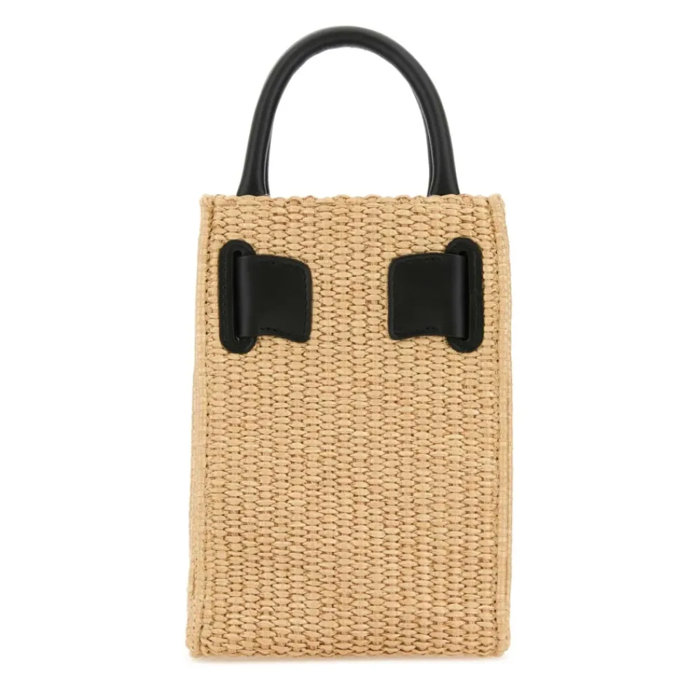 Bæltetasker^Boyy Raffia Bobby Tourist Epsom Håndtaske Beige