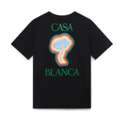 T-Shirts^Casablanca Rainbow Mushroom T-Shirt Sort