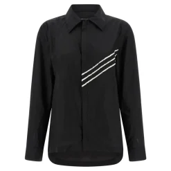 Bluser & Skjorter^Y-3 Raw Edge 3 Stripes Shirt Sort
