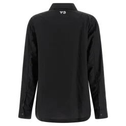 Bluser & Skjorter^Y-3 Raw Edge 3 Stripes Shirt Sort