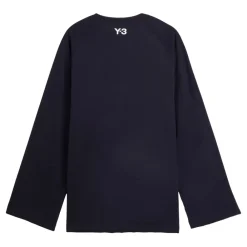 T-Shirts & Toppe|Træningstrøjer<Y-3 Raw Edge 3-Stripes Langærmet T-shirt Sort